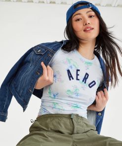 Remera Aero Celeste Floral 6222 442