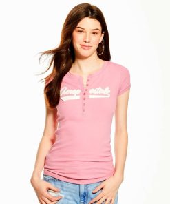 Remera Aero Rosa Botones 3874 963