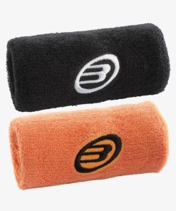 Muñequera Bullpadel Negro/Naranja