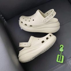 Crocs Plataforma Crema 207521 2Y2