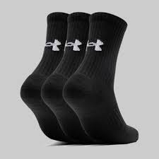 Media UA Negro 3/4 Pack de 3 1376232 001