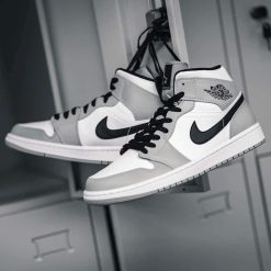 JD 1 Mid Negro Gris 554724 078